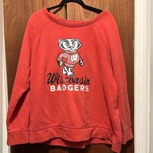 Wisconsin Badgers Women's Red Sweater